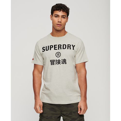 T-shirt Girocollo Con Logo Uomo Taglie M - superdry - Modalova