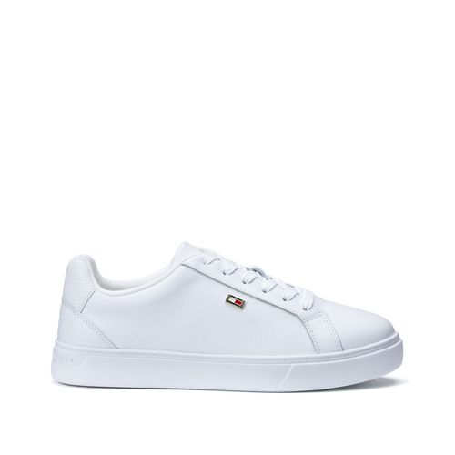 Sneakers In Pelle Flag Court Donna Taglie 40 - tommy hilfiger - Modalova