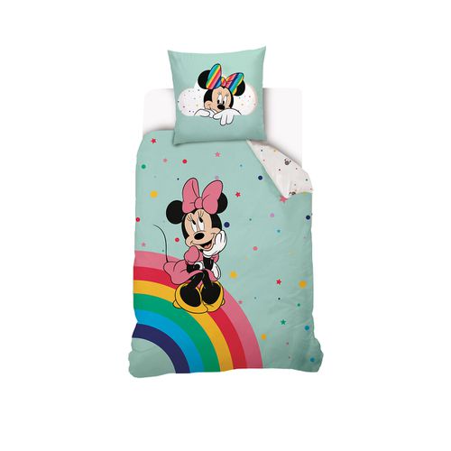 Parure Da Letto Cotone, Minnie Arcobaleno Taglie 140 x 200 cm - minnie mouse - Modalova