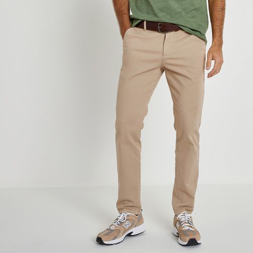 Pantaloni Chino, Taglio Slim In Cotone Bio Uomo Taglie 42 - la redoute collections - Modalova