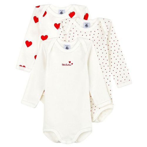 Confezione da 3 body 3 mesi-3 anni - PETIT BATEAU - Modalova