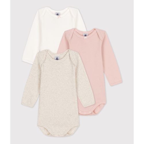 Confezione da 3 body maniche lunghe - PETIT BATEAU - Modalova