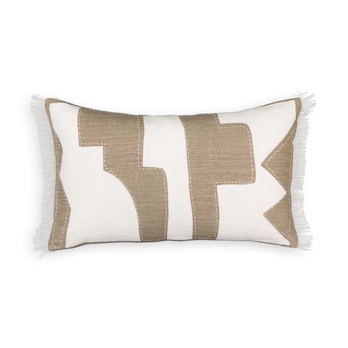 Fodera per cuscino in lino, 50 x 30 cm, Kinabe - LA REDOUTE INTERIEURS - Modalova
