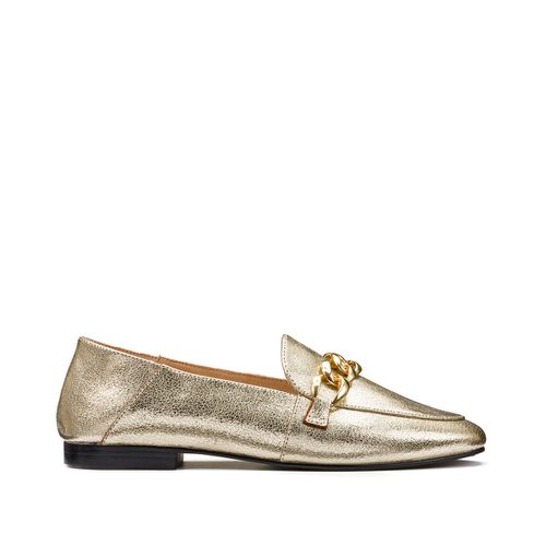 Mocassini loafers in pelle con catena - LA REDOUTE COLLECTIONS PLUS - Modalova