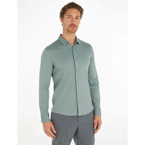 Camicia Slim In Cotone Uomo Taglie S - calvin klein - Modalova