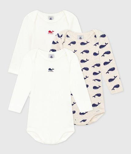 Confezione da 3 body maniche lunghe - PETIT BATEAU - Modalova