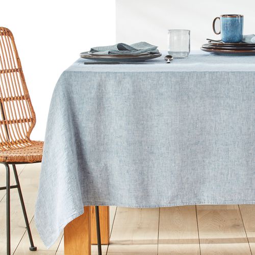 Tovaglia Lino Lavato Chambray, Victorine Taglie 170 x 300 cm - la redoute interieurs - Modalova