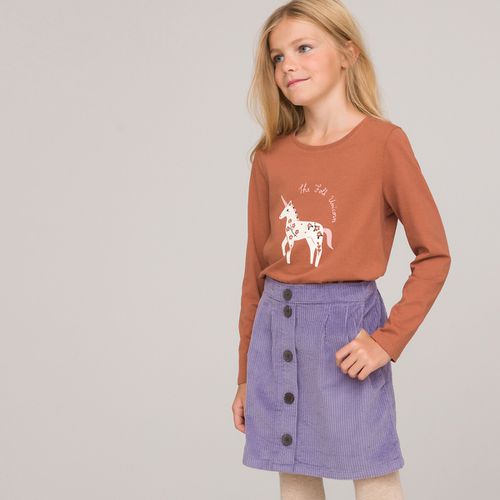 Confezione Da 3 T-shirt A Maniche Lunghe Stampa Unicorno Bambina Taglie 3 anni - 94 cm - la redoute collections - Modalova