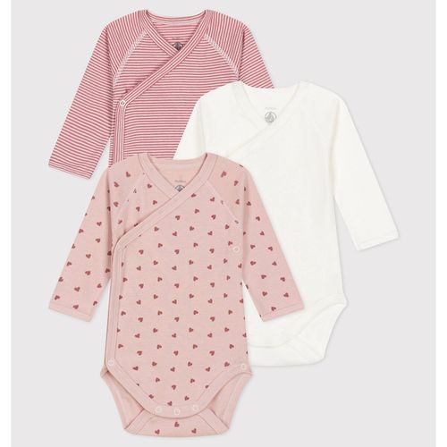 Confezione Da 3 Body Maniche Lunghe Taglie 0 mesi - 50 cm - petit bateau - Modalova