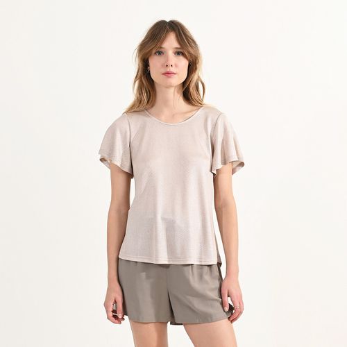 T-shirt Girocollo Dorso Incrociato Donna Taglie S - molly bracken - Modalova