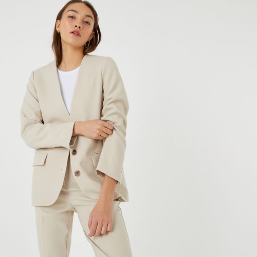 Blazer Senza Collo Donna Taglie 46 - la redoute collections - Modalova