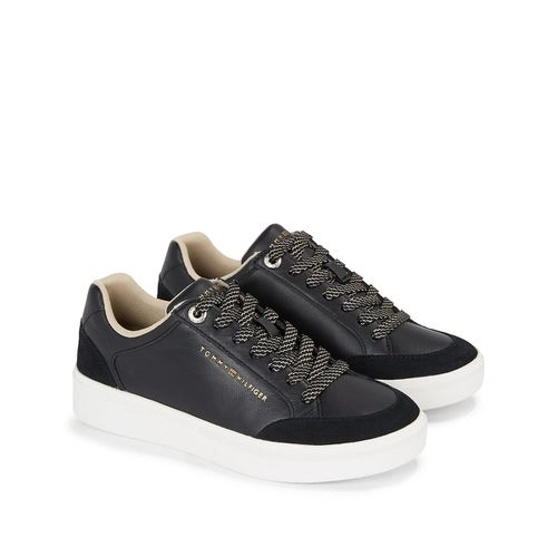 Sneakers basse in pelle - TOMMY HILFIGER - Modalova