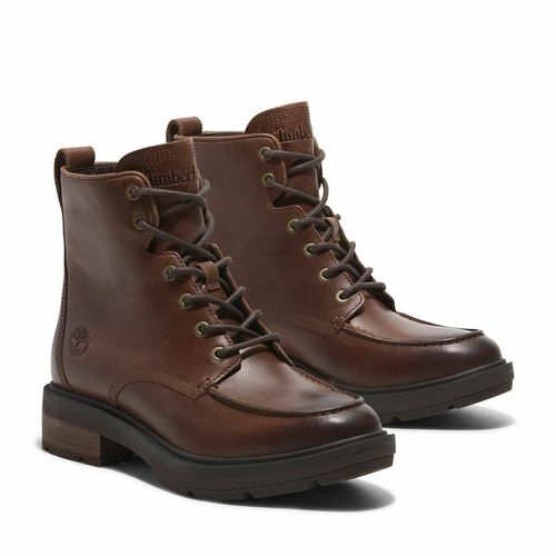 Stivali con lacci pelle Brimfield Mid Lace Up - TIMBERLAND - Modalova