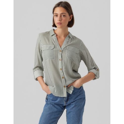 Camicia A Righe, Maniche Lunghe Donna Taglie XS - vero moda - Modalova