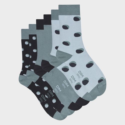 Confezione da 3 paia di calze stampate - DIM - Modalova