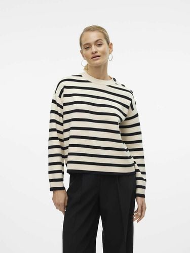 Maglione A Righe, Dettagli Con Bottoni Donna Taglie XS - vero moda - Modalova