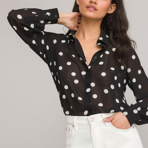 Camicia fluida manica lunga, stampa a pois - LA REDOUTE COLLECTIONS - Modalova