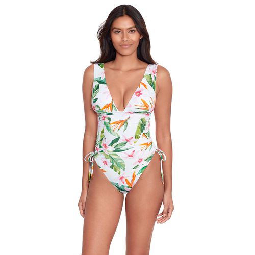 Costume Da Bagno Intero Watercolor Tropical Floral Donna Taglie 36 (FR) - 40 (IT) - lauren ralph lauren - Modalova