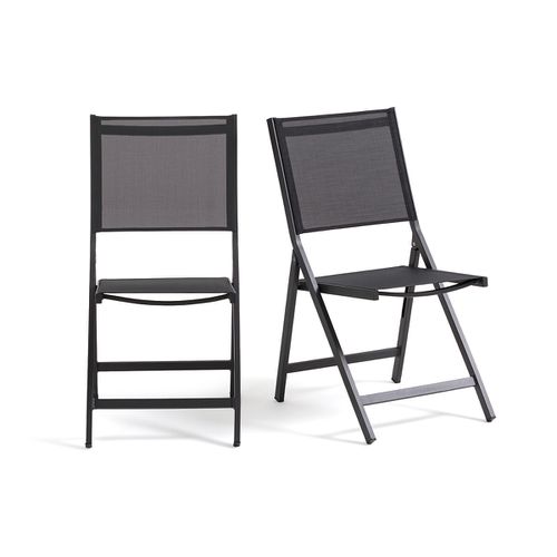 Confezione da 2 sedie pieghevoli, alluminio, Zory - LA REDOUTE INTERIEURS - Modalova
