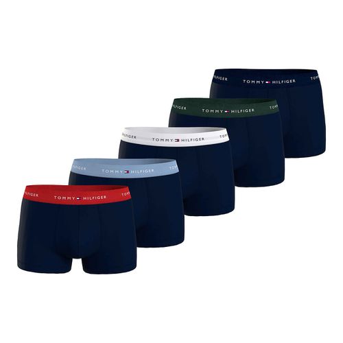 Confezione Da 5 Boxer Tinta Unita Uomo Taglie S - tommy hilfiger - Modalova