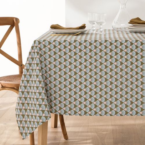 Tovaglia Stampato Policotone, Myrina Taglie 150 x 150 cm - la redoute interieurs - Modalova