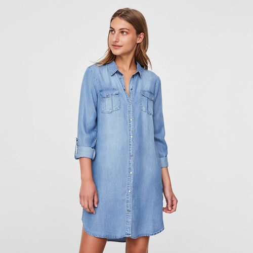 Abito camicia in denim - VERO MODA - Modalova