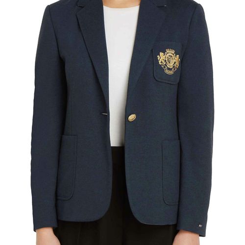 Giacca blazer maniche lunghe, collo a revers - TOMMY HILFIGER - Modalova