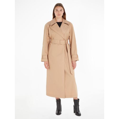 Trench Lungo Con Bottoni Donna Taglie 40 - calvin klein - Modalova