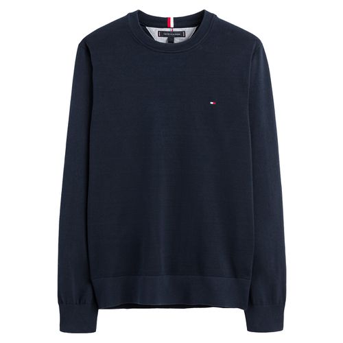 Pull girocollo logo al petto - TOMMY HILFIGER - Modalova