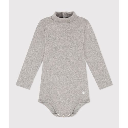 Body maniche lunghe collo a dolcevita in cotone - PETIT BATEAU - Modalova