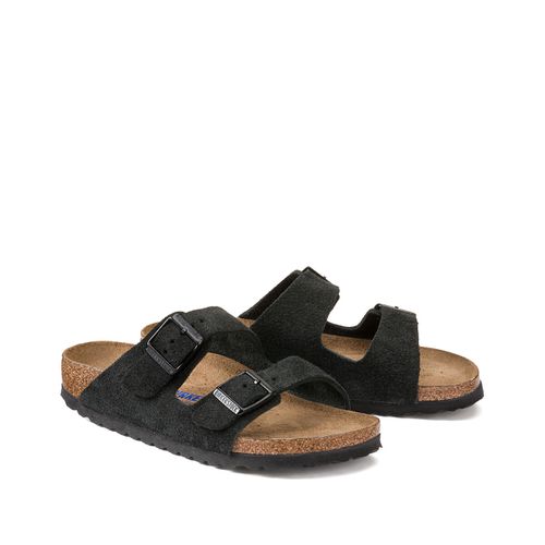 Ciabattine Pelle Scamosciata Arizona, Made In Europe Donna Taglie 40 - birkenstock - Modalova