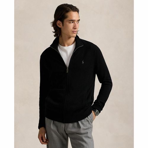 Cardigan Con Cerniera In Lana Uomo Taglie M - polo ralph lauren - Modalova