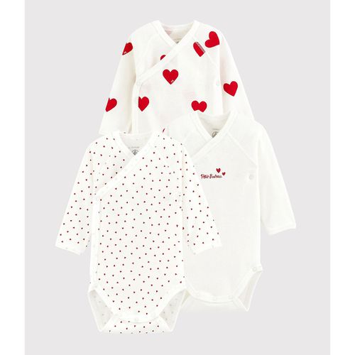 Confezione Da 3 Body Con Apertura Incrociata 0-12 Mesi Taglie 0 mesi - 50 cm - petit bateau - Modalova