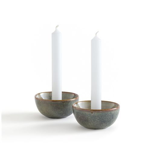 Confezione Da 2 Candelieri In Ceramica, Nelina - la redoute interieurs - Modalova