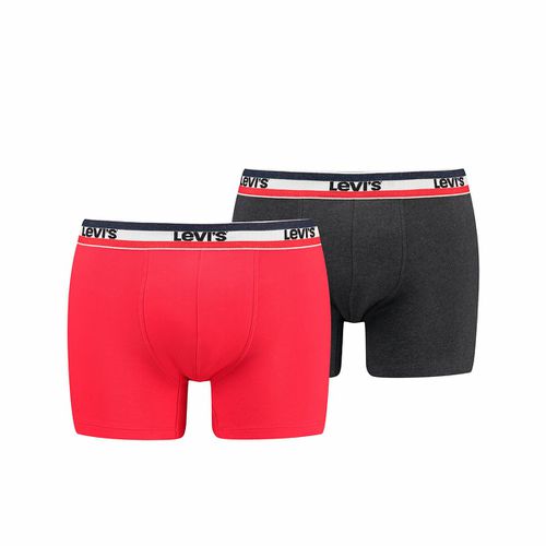 Confezione Da 2 Boxer ​​tinta Unita Logo Sportswear Uomo Taglie S - levi's - Modalova