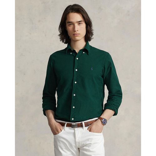 Camicia Dritta In Oxford Garment Dyed Uomo Taglie M - polo ralph lauren - Modalova