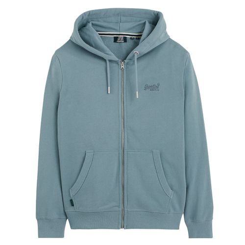 Felpa Con Cappuccio E Cerniera Blu Uomo Taglie XL - superdry - Modalova