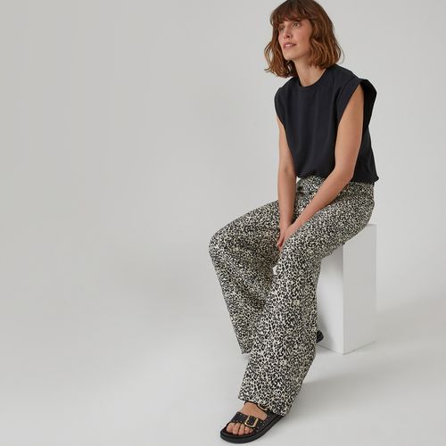 Pantaloni Flou Larghi, Motivo Animalier Donna Taglie 42 - la redoute collections - Modalova