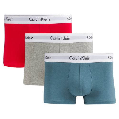 Confezione Da 3 Boxer Lunghi Tinta Unita Uomo Taglie S - calvin klein underwear - Modalova