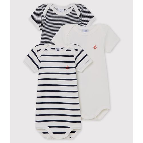 Confezione da 3 body, 3 mesi - 3 anni - PETIT BATEAU - Modalova