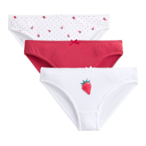 Confezione da 3 slip in cotone elasticizzato - LA REDOUTE COLLECTIONS - Modalova