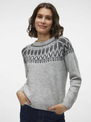 Maglione con motivo jacquard norvegese - VERO MODA - Modalova