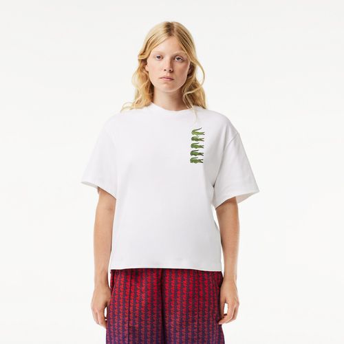T-shirt Oversize Fantasia Donna Taglie 42 - lacoste - Modalova