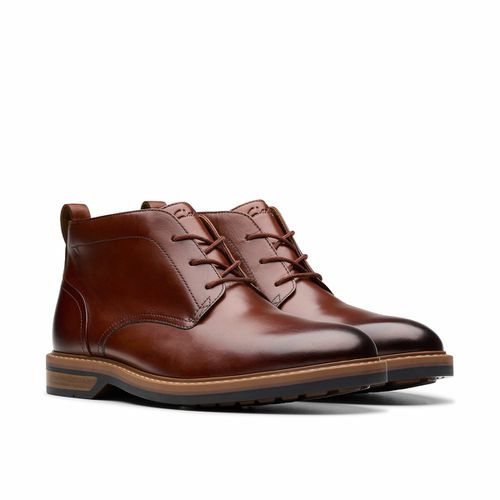 Stivaletti Mid In Pelle Aldwin Chukka Uomo Taglie 42 - clarks - Modalova