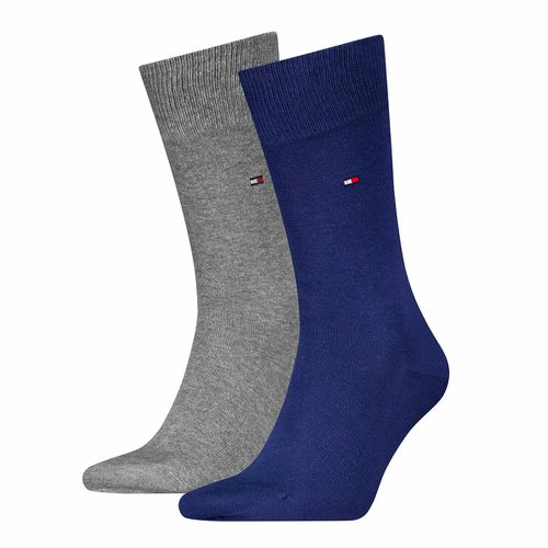 Confezione Da 2 Paia Di Calze Alte Uomo Taglie 39/42 - tommy hilfiger - Modalova