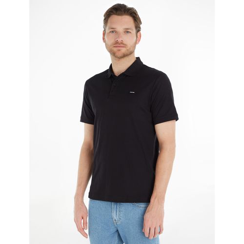 Polo slim fit in cotone con logo sul petto - CALVIN KLEIN - Modalova