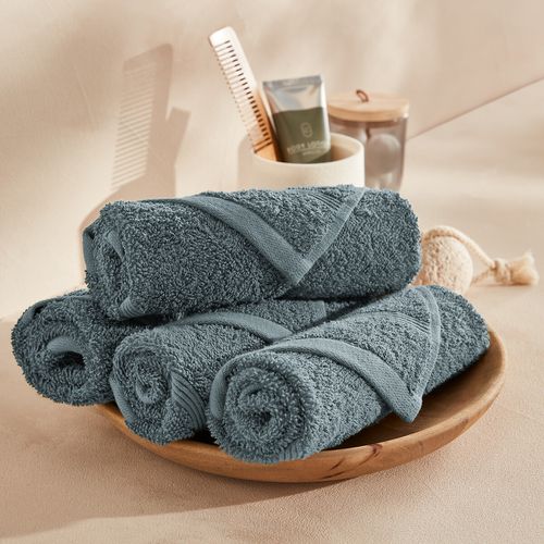 Confezione da 4 asciugamani ospite in spugna 600 g/m² - LA REDOUTE INTERIEURS - Modalova