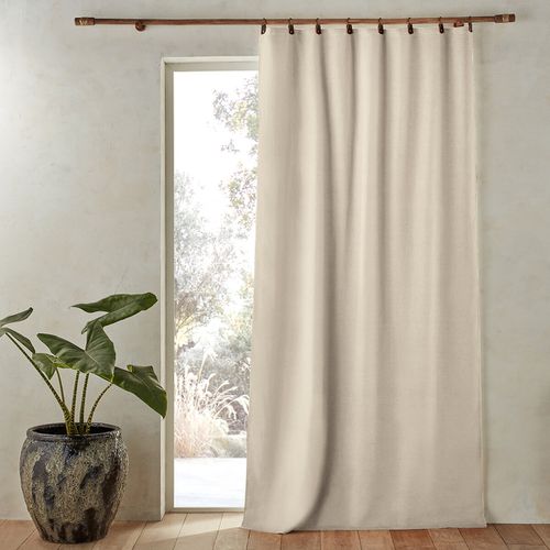 Tenda Lino Lavato Oscurante Passanti In Pelle, Private Taglie 140 x 180 cm - am.pm - Modalova