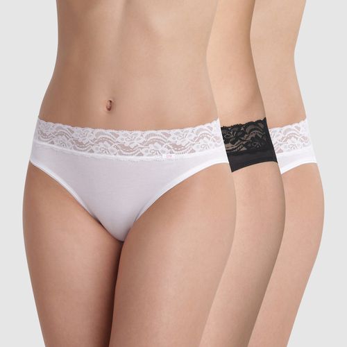 Slip midi Coton Stretch Feminine (lotto da 2 + 1 gratuito) - DIM - Modalova