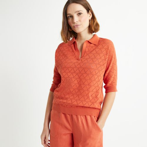 Maglione Collo A Polo, In Maglia Fine Donna Taglie 34/36 (FR) - 38/40 (IT) - anne weyburn - Modalova